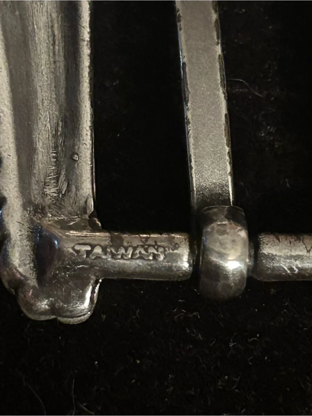 Engraved Western-Style Silver Belt Buckle Set